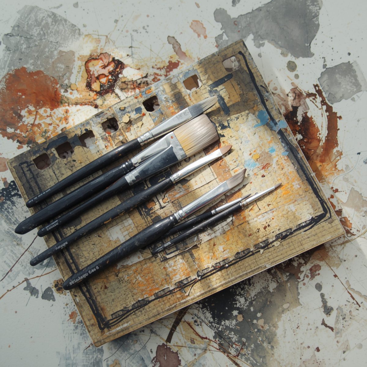 Canvas texture and paint application