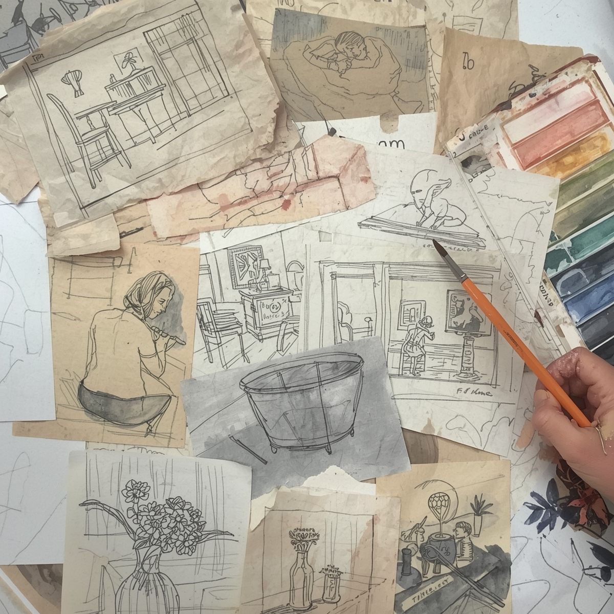 Oil painting palette